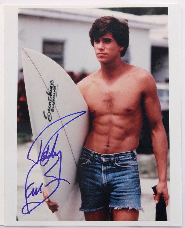 Autographed movie star photographs: (lot of 20) Associated autographed celebrity photographs, including Philip Abbott, Ralph Bellamy, Ed Lauter, John Amos, Elizabeth Berkley, etc. Each photograph measures 10'' x 8''