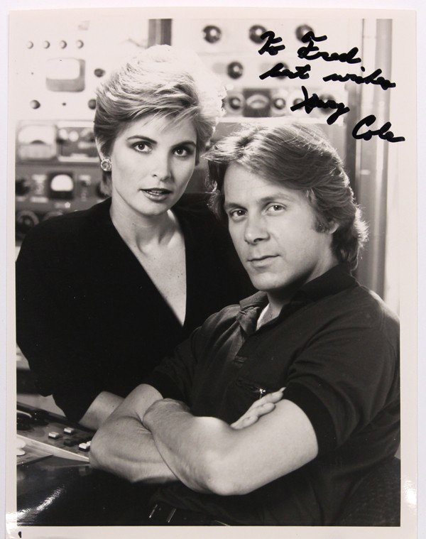 Autographed movie star photographs: (lot of 20) Associated autographed movie star photographs, including Gary Cole, Joanna Cassidy, Robert Culp, Dyan Cannon, Stephen Collins, etc., each photograph 10'' x 8''