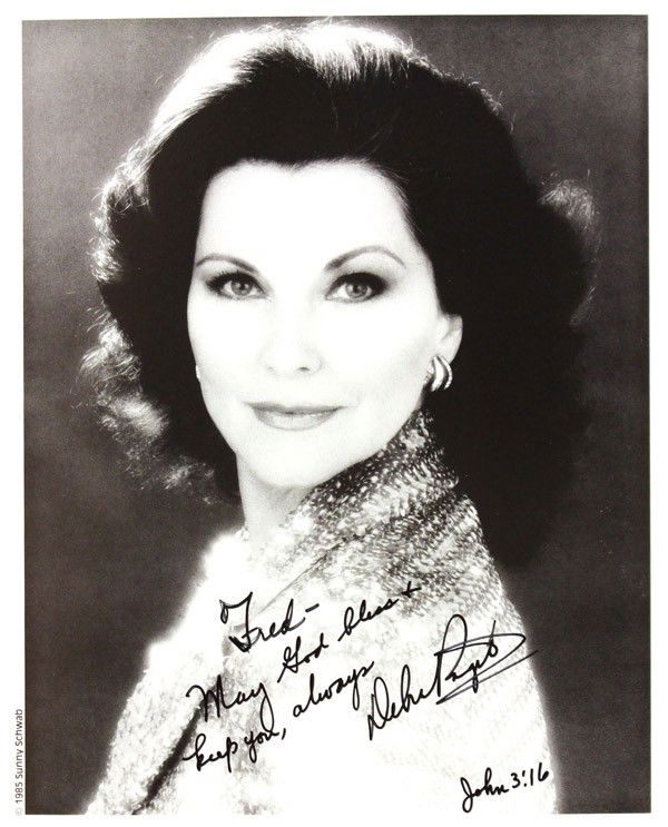 Autographed movie star photographs: (lot of 20) Associated autographed movie star photographs, including Elizabeth Perkins, Paul Picerni, Robert Preston, Gregg Palmer, Tommy Bond, etc., worth inspection, each photograph measures 10'' x