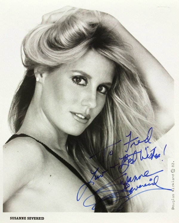 Autographed movie star photographs: (lot of 20) Associated autographed movie star photographs, including Ricky Schroder, Frances Sternhagen, Roger Smith, Randy Scott, Simone Simon, etc., worth inspection, each photograph measures 10'' x