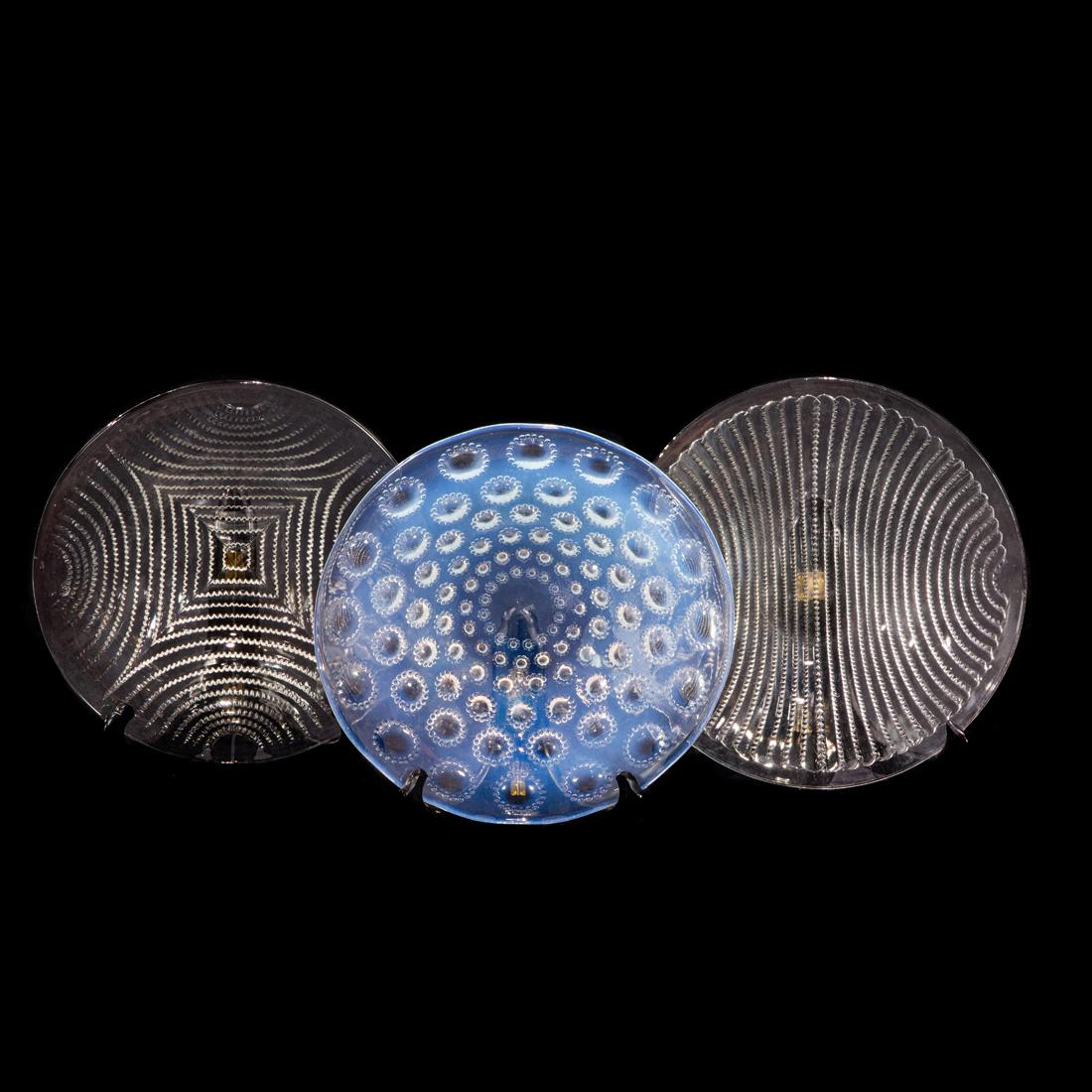 Rene Lalique, Bowls and Plate, Lot of Three (1 of 4)