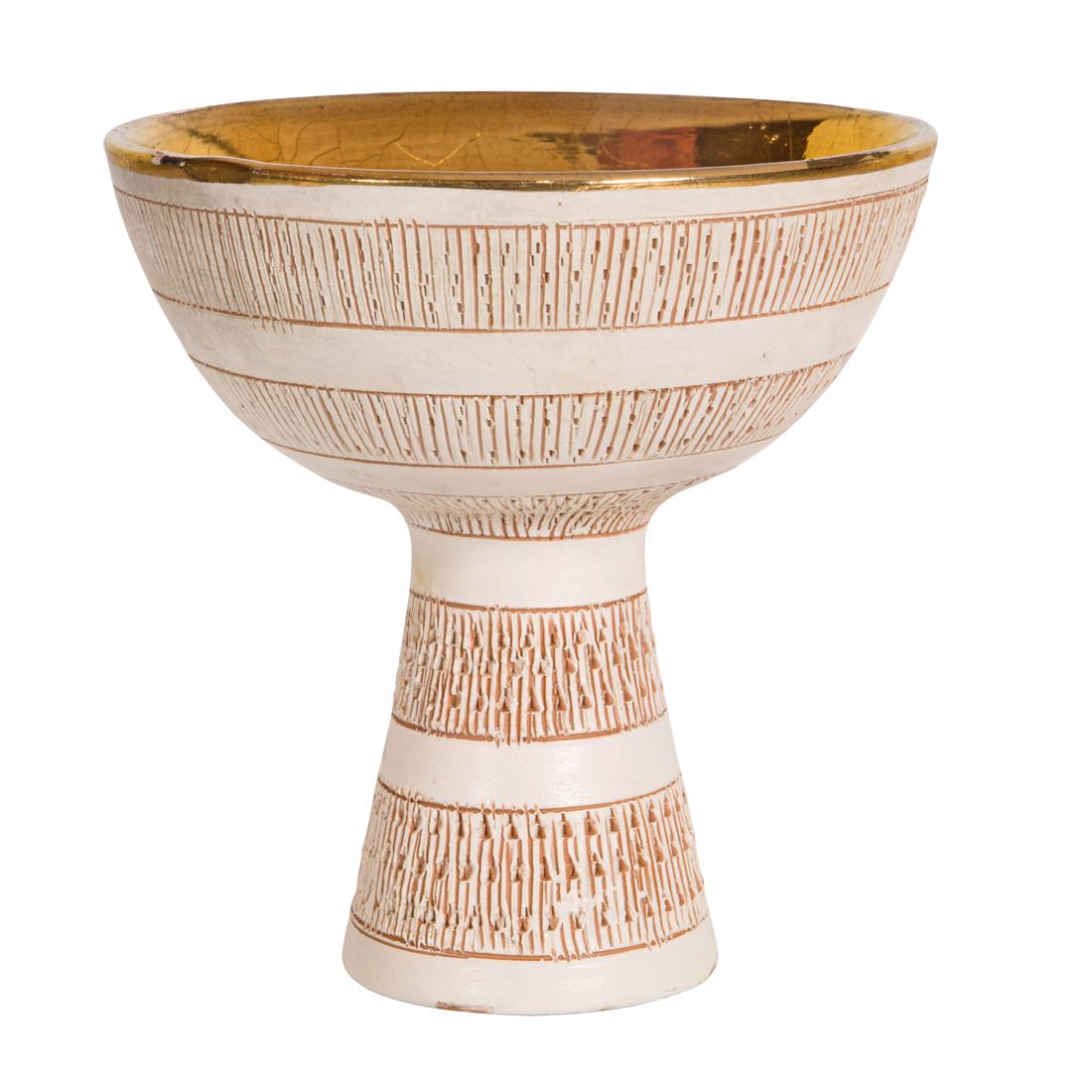 Aldo Londi, Bitossi, Chalice: Aldo Londi, Bitossi, ChaliceBitossi, Italy, glazed ceramic, underside marked 'Italy', 7"h