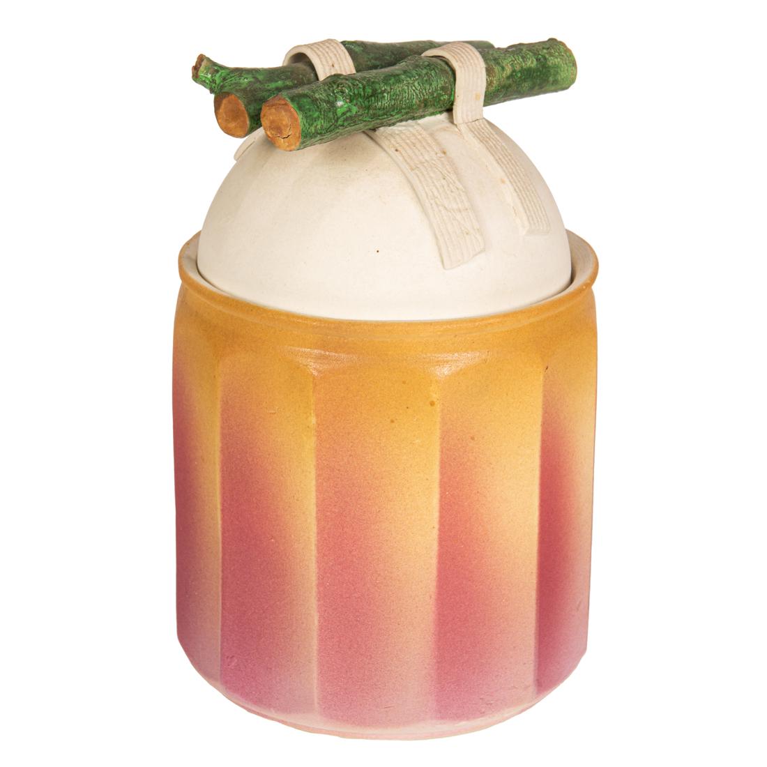 Robert Hudson, Twig Pot: Robert Hudson, Twig PotUSA, porcelain, unsigned, 6.75"h. Provenance: Property from the estate of a New England collector