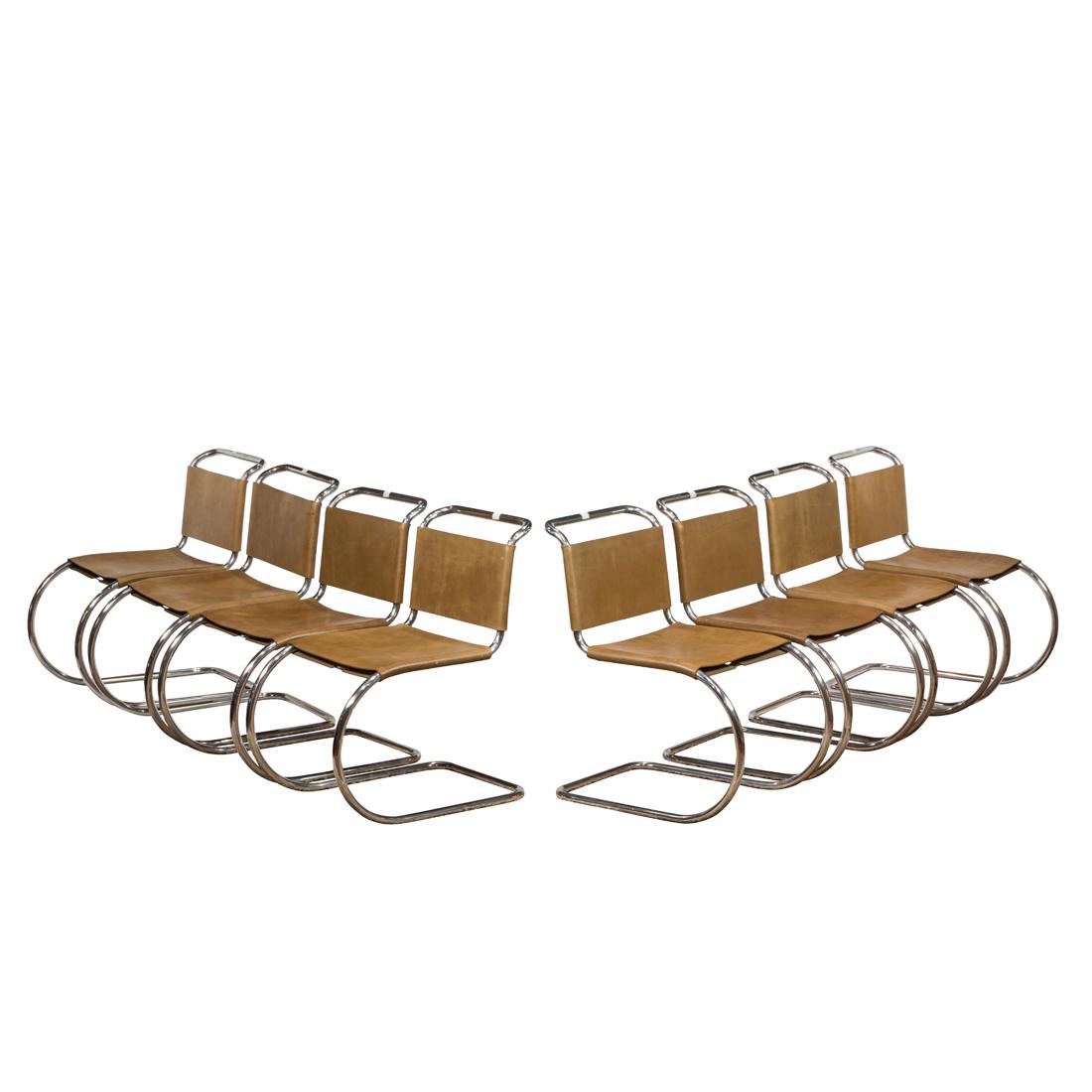 Ludwig Mies Van der Rohe, MR Chairs, Set of Eight (1 of 3)