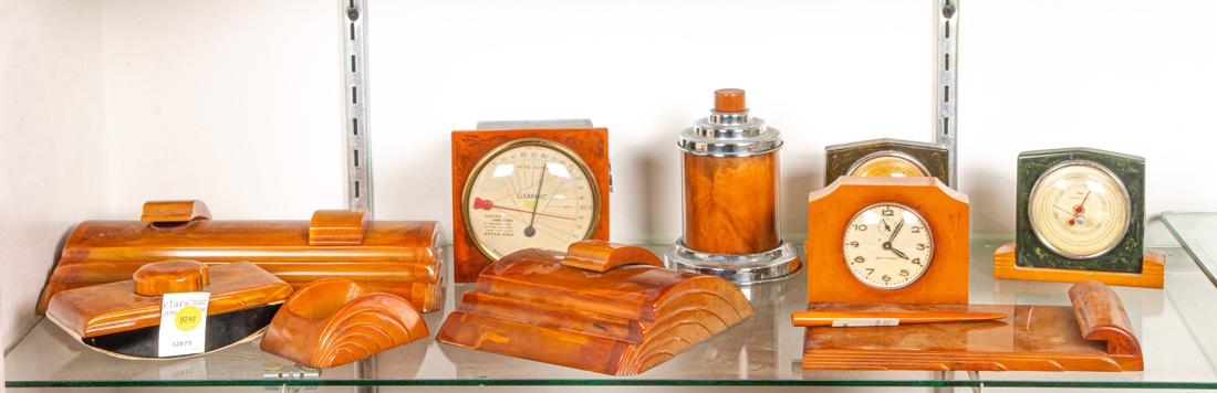 (Lot of 10) Art Deco Bakelite desk and other accessories (1 of 1)