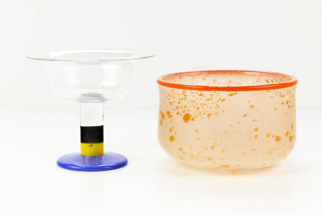 Gunnar Cyren for Orrefors glass coup and bowl (1 of 5)