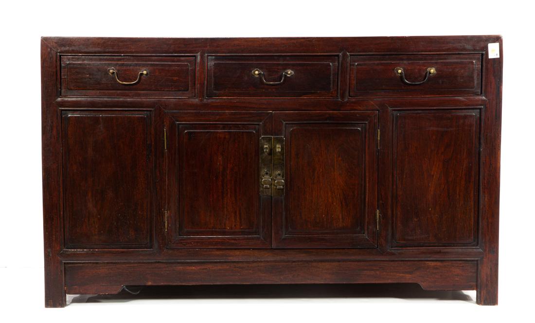 Chinese hardwood hall cabinet (1 of 1)