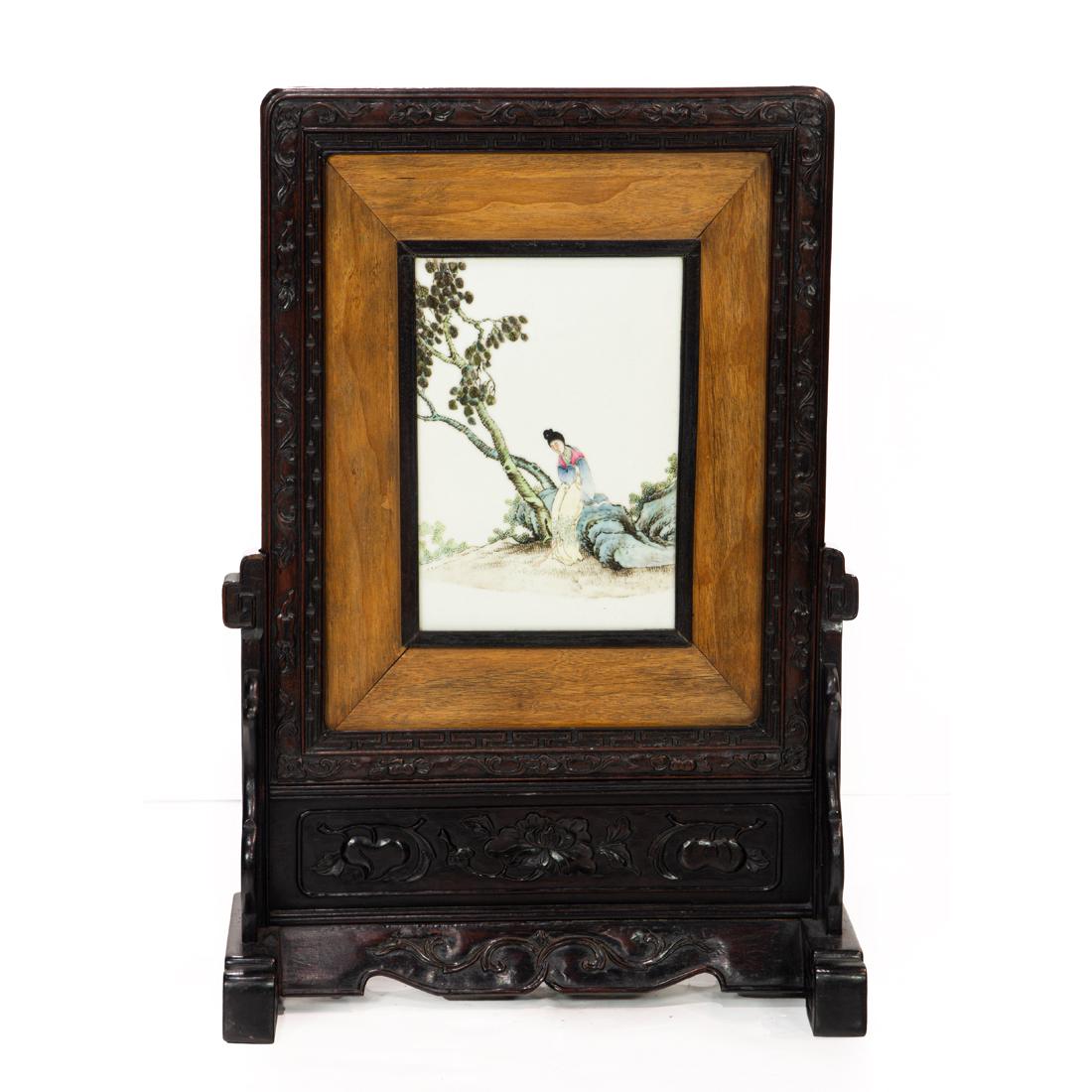 Famille rose table screen (1 of 2)