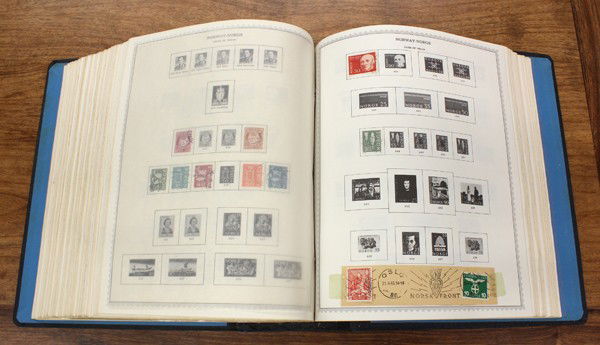9 Global Stamp Albums: (lot of 9) Supreme Global Stamp Albums comprising a 7 volume world collection A-Z, plus two volumes dedicated to Great Britain, British Empire, Commonwealth, and Territories, other noteable countries