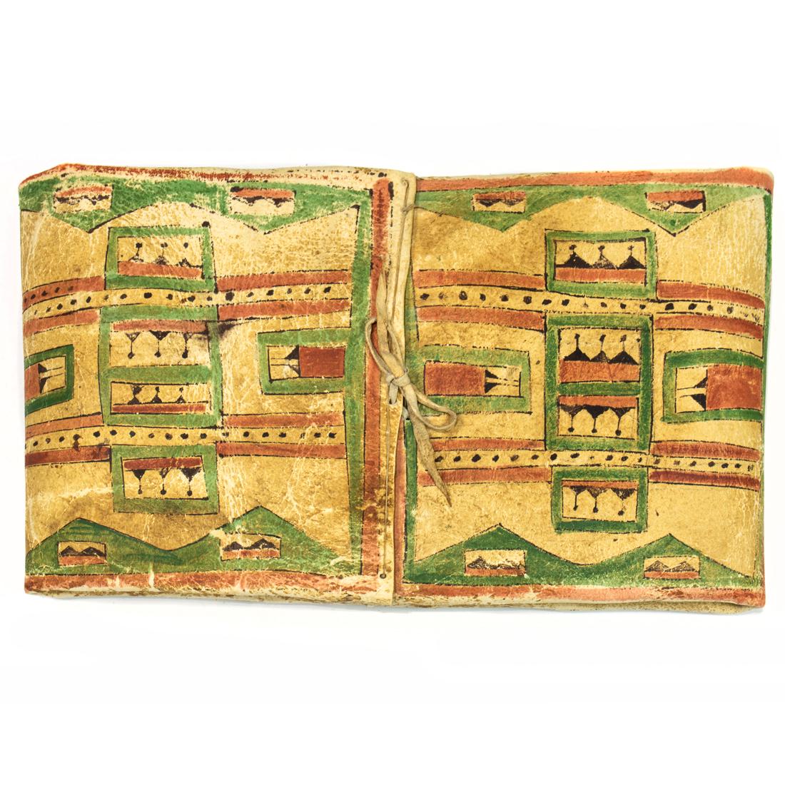 A Cheyenne Parfleche polychrome hide envelope (1 of 1)