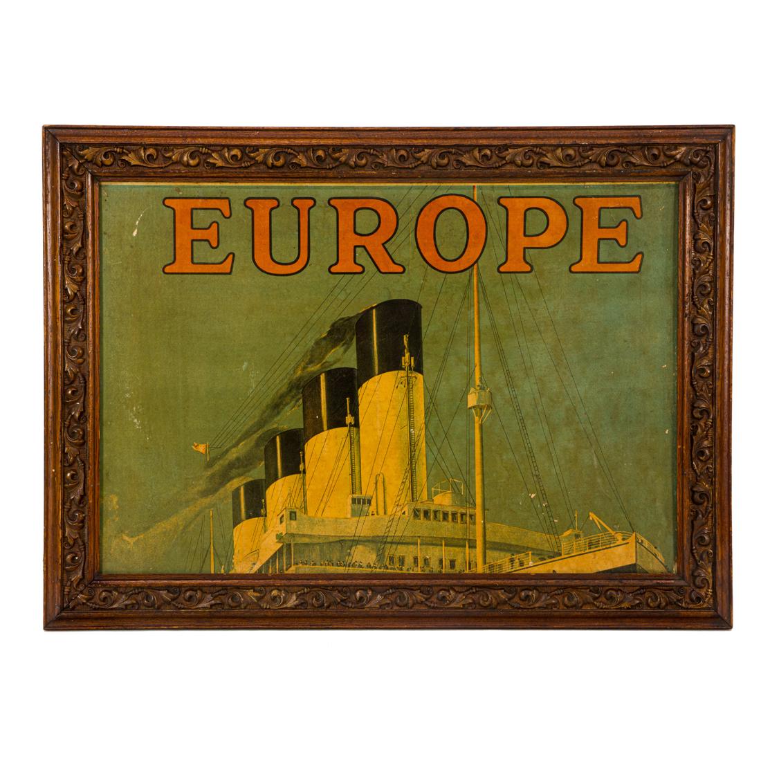 An Authentic White Star Line promotional poster (1 of 2)