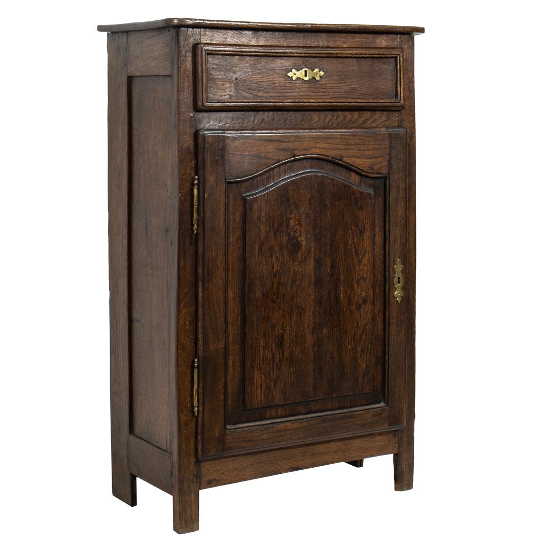 A French Provincial carved oak cabinet circa 1800 (1 of 3)