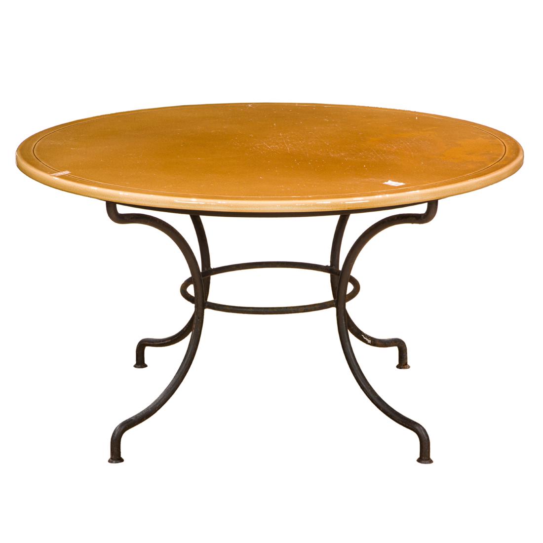 A Contemporary Decorator ceramic top bistro table (1 of 3)