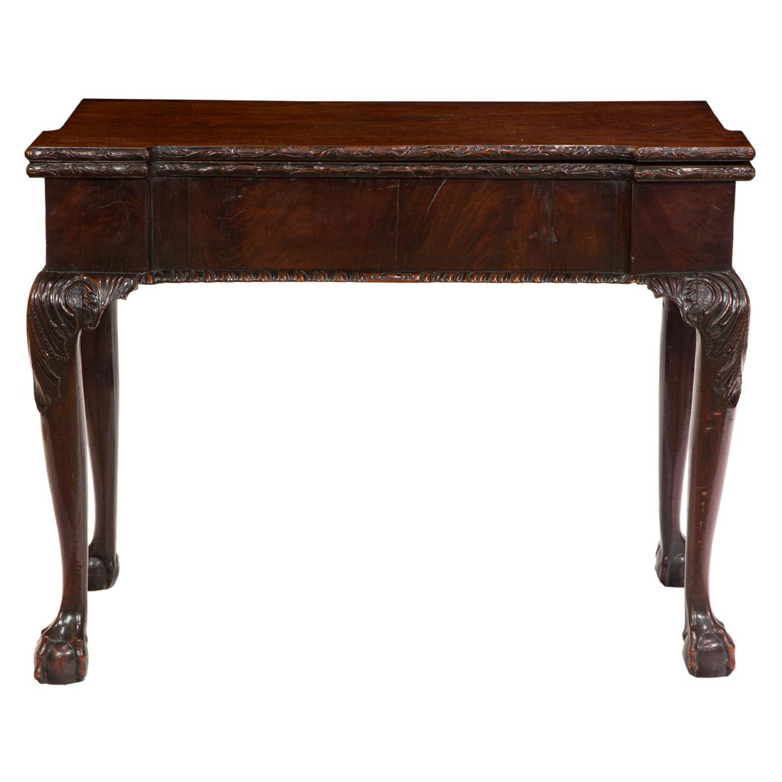 A Georgian mahogany card table (1 of 4)