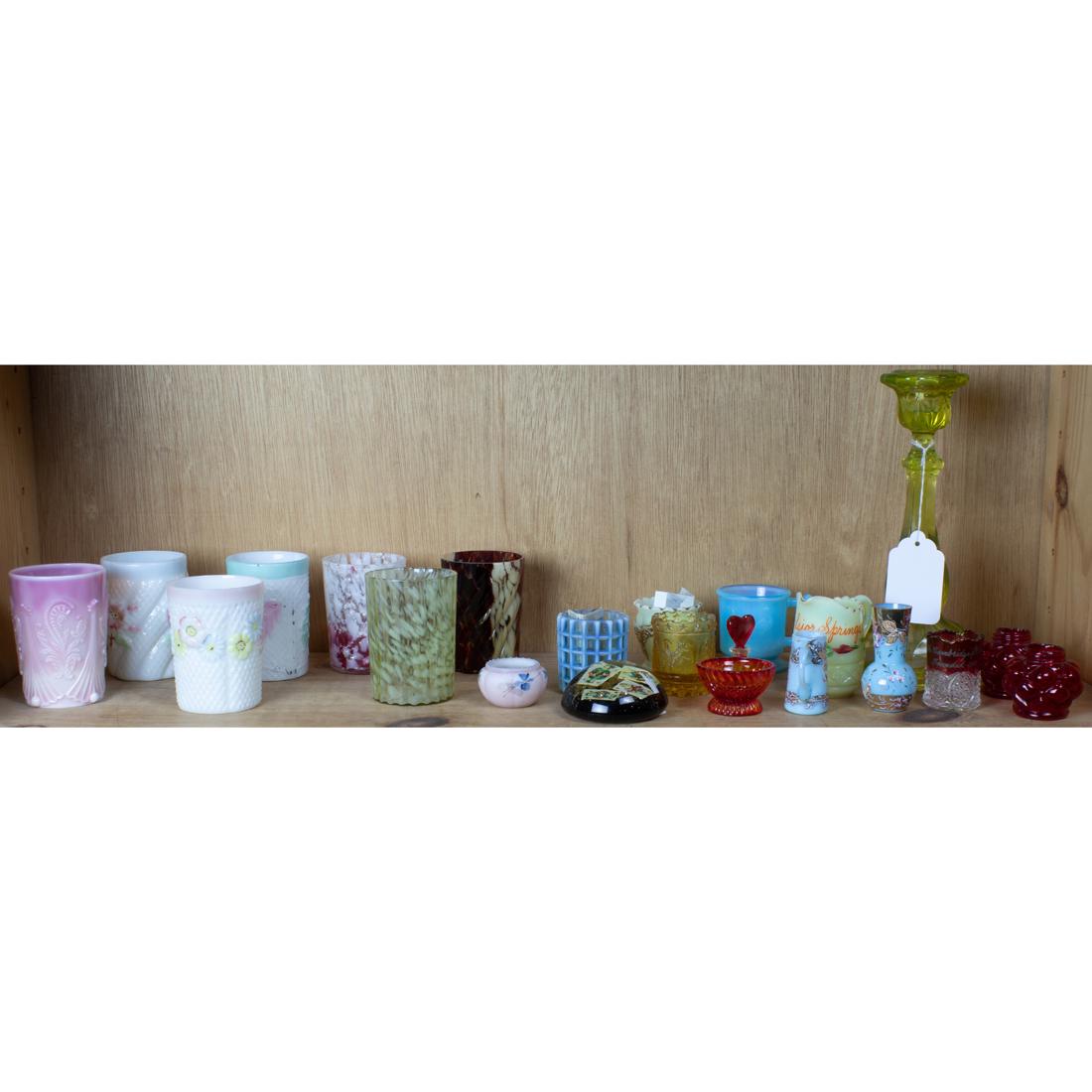 Group of Victorian tumblers and pressed glass (1 of 1)