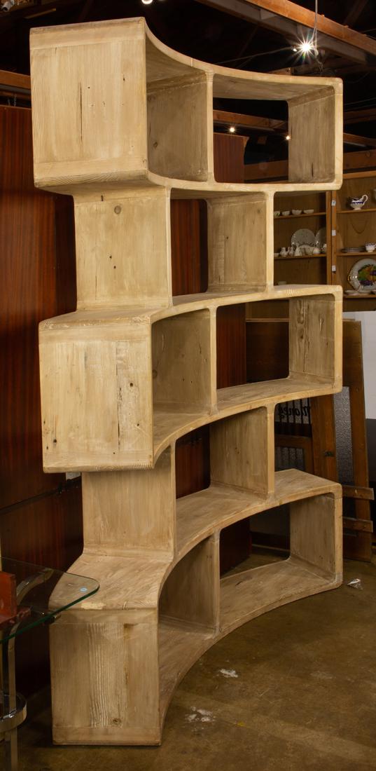 A Contemporary limed large bookshelf (1 of 1)