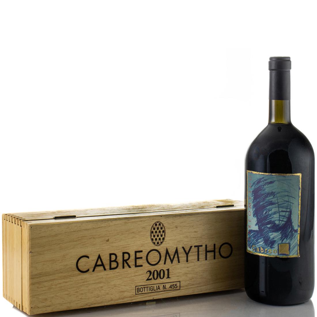 1 Bottle 2001 Tenute del Cabreo 'Cabreo Mytho', Tuscany, Italy Limited Edition 1.5ltr OWC: Shoup Collection From the amazing Tuscan Estate comes the limited release "Mytho" - a blend of Cabernet Sauvignon and Sangiovese. A serious Super-Tuscan for fans of Tua Rita and Sassicaia.
