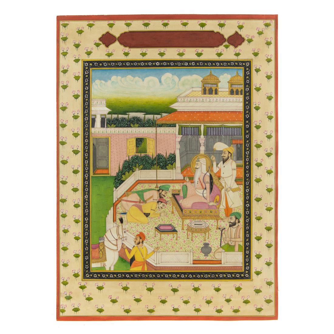 A Sikh school painting of Maharaja Ranjit Singh (1 of 2)