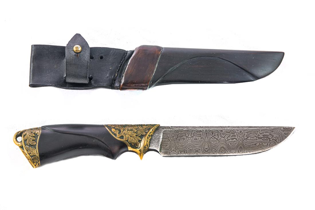A Russian Damascene knife, Andrei Birjukov (1 of 3)