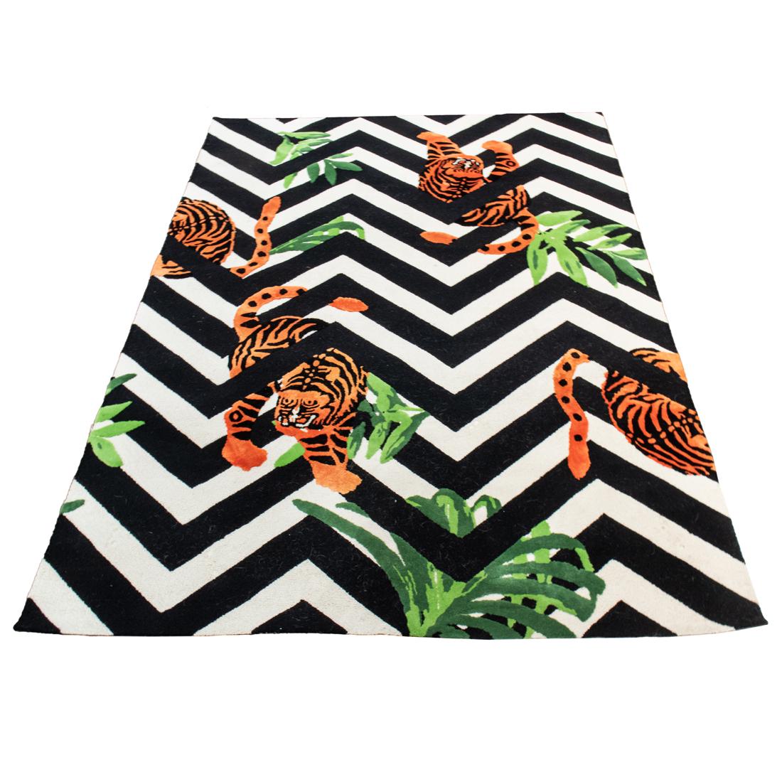 A Brabbu Custom silk wool and mohair carpet (1 of 3)