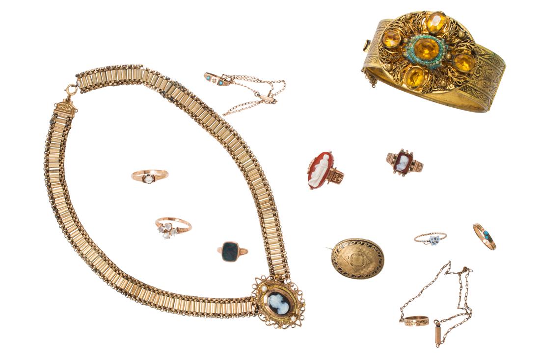 A group of Antique mostly gold-filled jewelry (1 of 1)