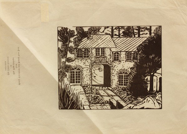 Three woodcuts, Theodore Criley: Unframed woodcut prints, ''House and Gardens (1925)'', ''Notre Dame, Paris (1929)'', and ''Pont Neuf (1935),'' by Theodore Morrow Criley (Californian, 1880-1930), each signed and titled in pencil, sig