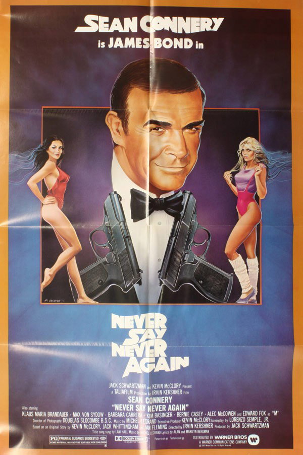 Original single sheet, three sheet, circulated: (lot of 20) Original single sheet and three sheet circulated movie posters including: ''Never Say Never Again,'' ''Tough Guys,'' ''The New Centurions,'' and others
