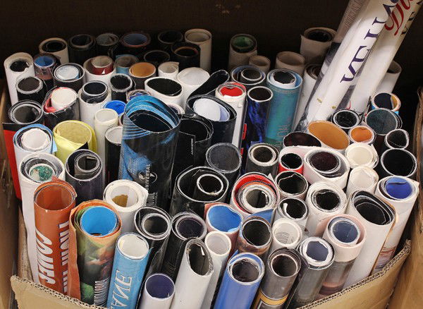 100+ movie posters: (Lot of 100+) Rolled movie posters, comedy, drama, action genres, etc., largest dimension: 40.5''h x 27''w