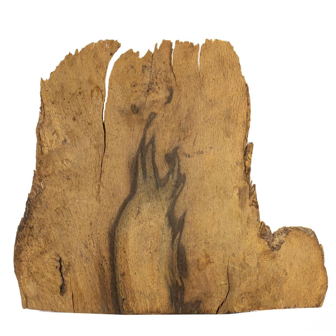 Sculpture, David Nash: David Nash (British/American, b.1945), Flame, 1999, carved wood sculpture with burn marks, overall: 17"h x 19"w x 3"d