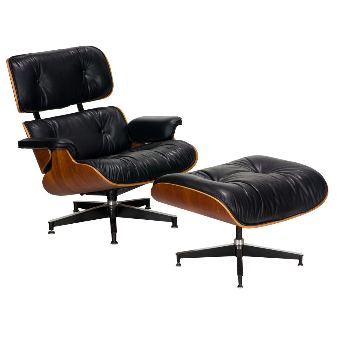 Charles and Ray Eames, 670 and 671 Lounge Chair and Ottoman (1 of 3)