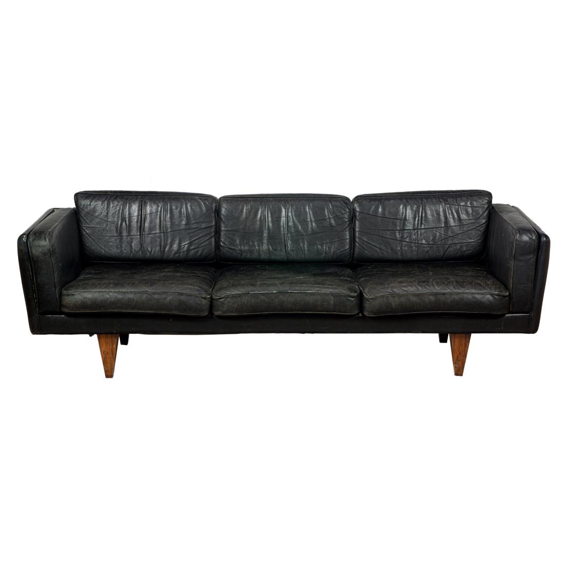 Illum Wikkelso, Leather V-11 Sofa, Four Seat Sofa (1 of 2)