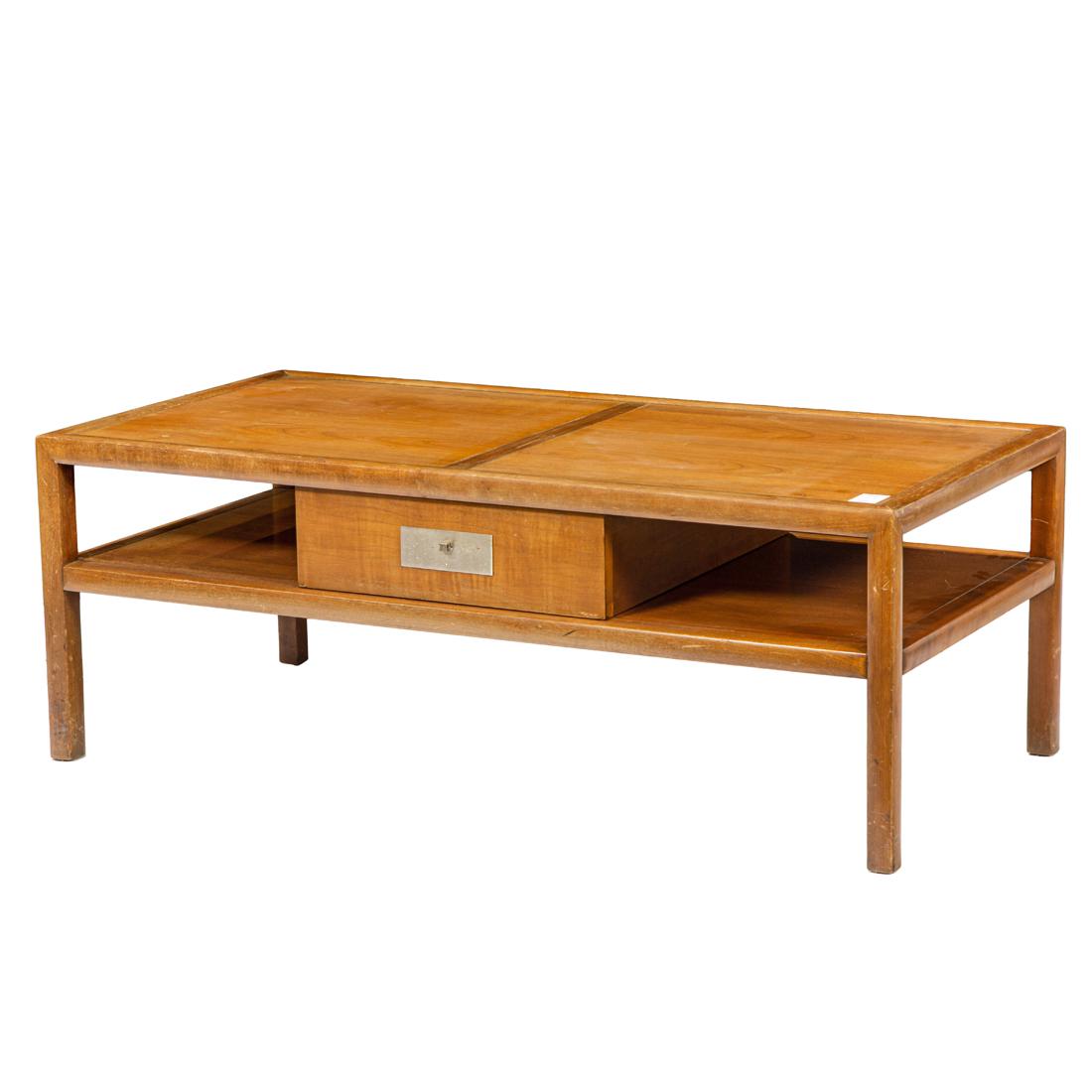 A Michael Taylor for Baker Furniture New World coffee table: A Michael Taylor for Baker Furniture New World coffee table, 16"h x 22"w x 44"w