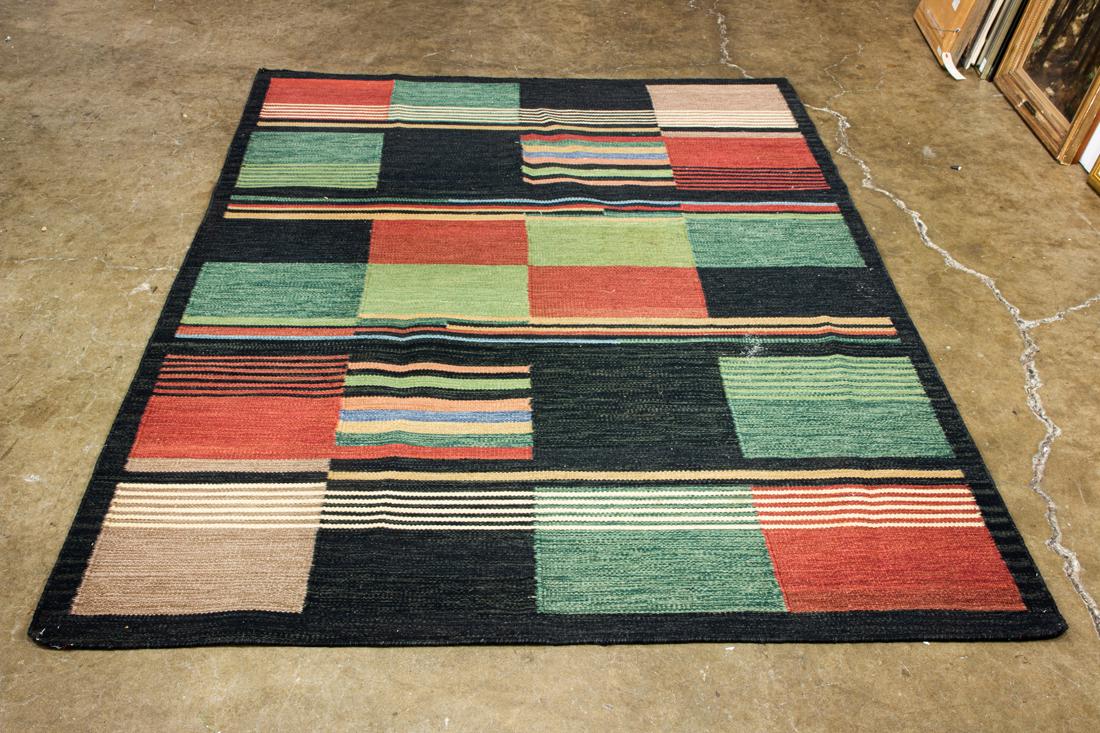 Modern room size flatweave carpet (1 of 1)