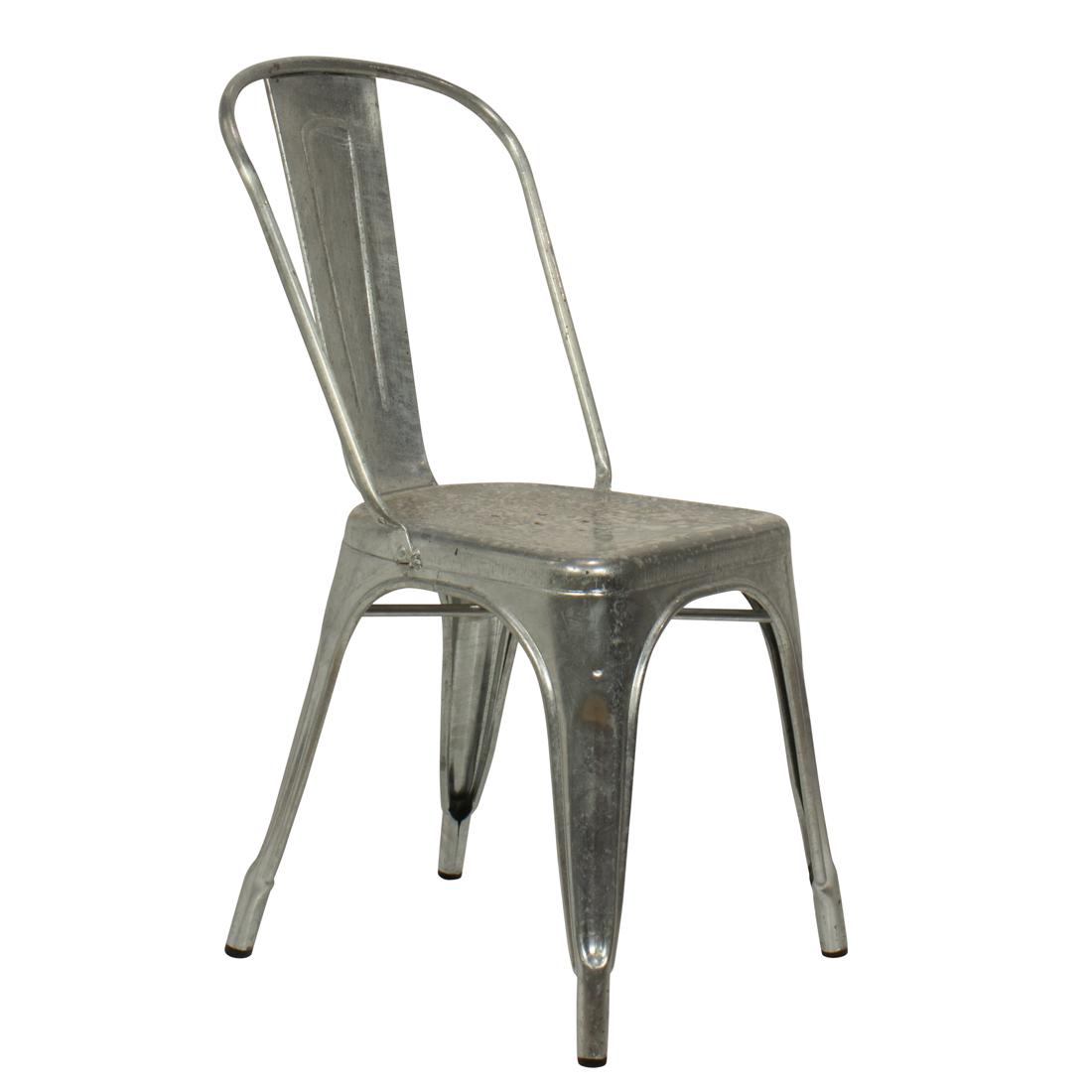 Tolix style industrial aluminum chair (1 of 3)