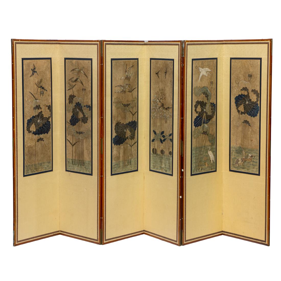 Japanese six-panel folding screen (1 of 1)