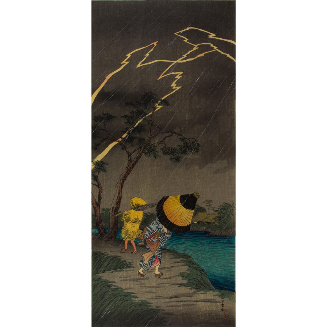 Takahashi Shotei - Seven woodblock prints (1 of 16)