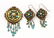 2383: Victorian turquoise rose cut diamond suite