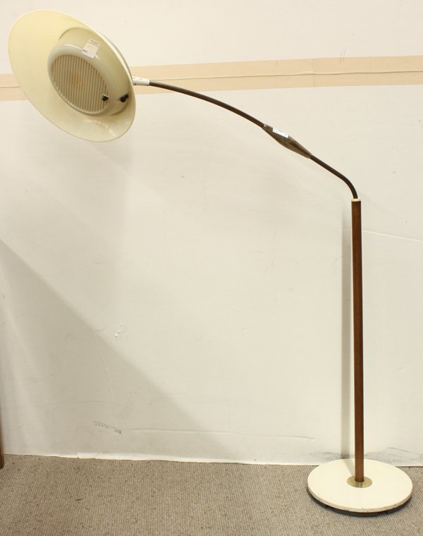 Greta Magnusson Grossman style floor lamp: Greta Magnusson Grossman style floor lamp, 56''h, Provenance: Property from a regular contributor to Chrome Connection Magazine