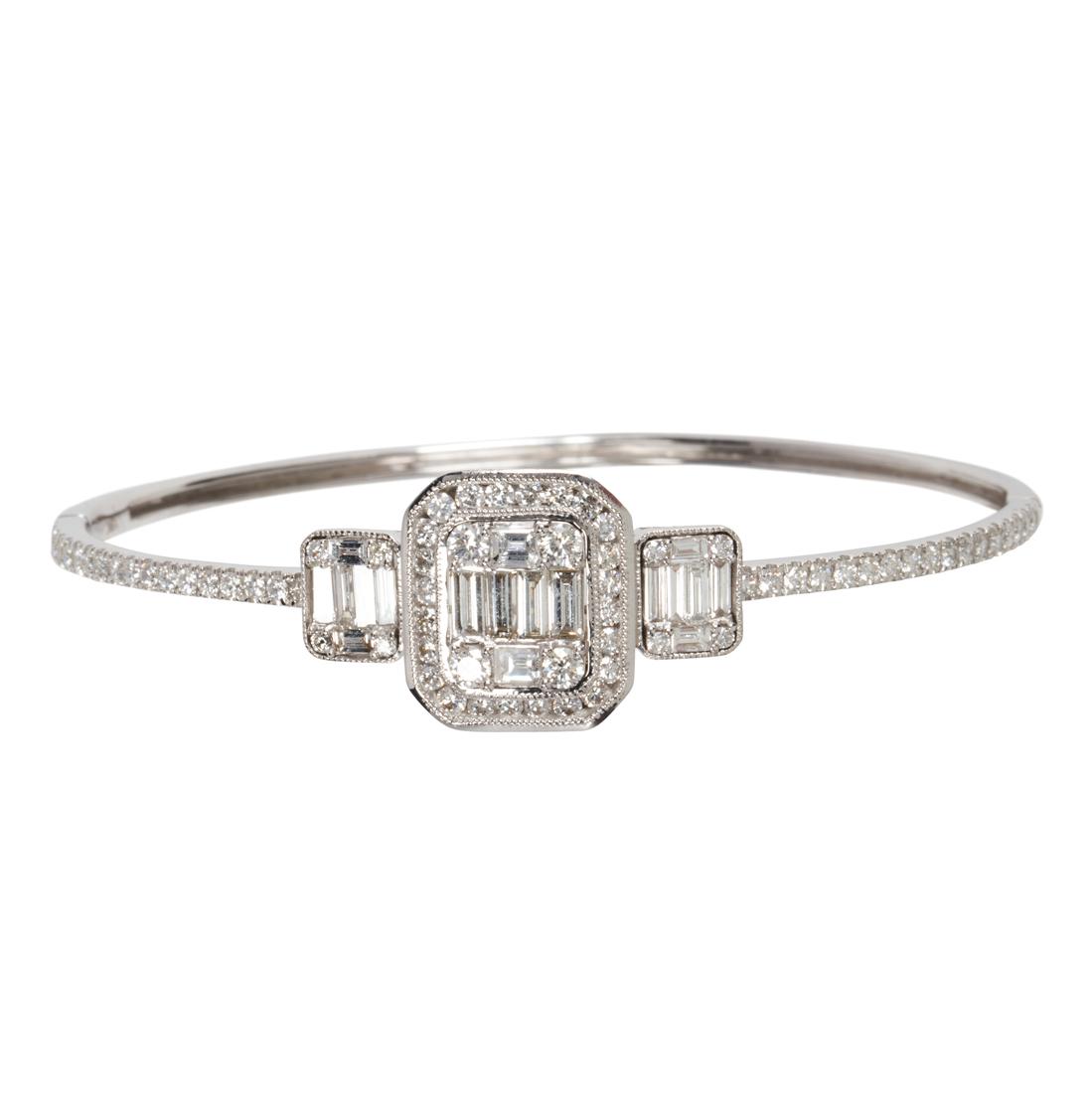 A diamond and white gold bracelet (1 of 2)