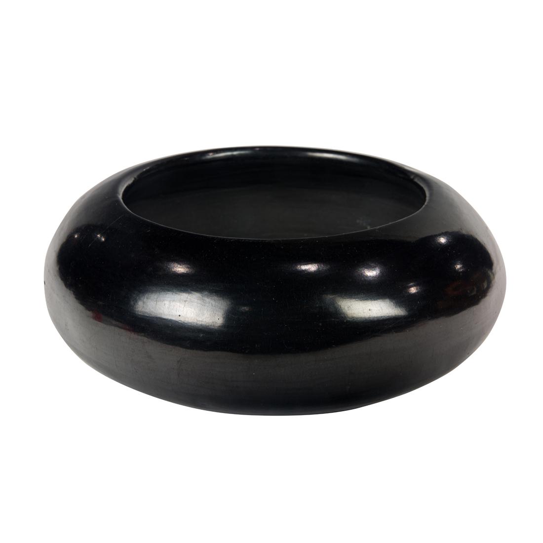 A San Ildefonso blackware bowl by Maria Poveka (1 of 1)