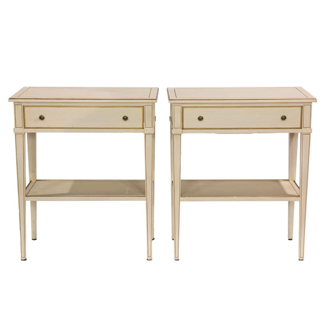 A pair of Julia Grey New York, Hollywood Regency style occasional tables (1 of 4)