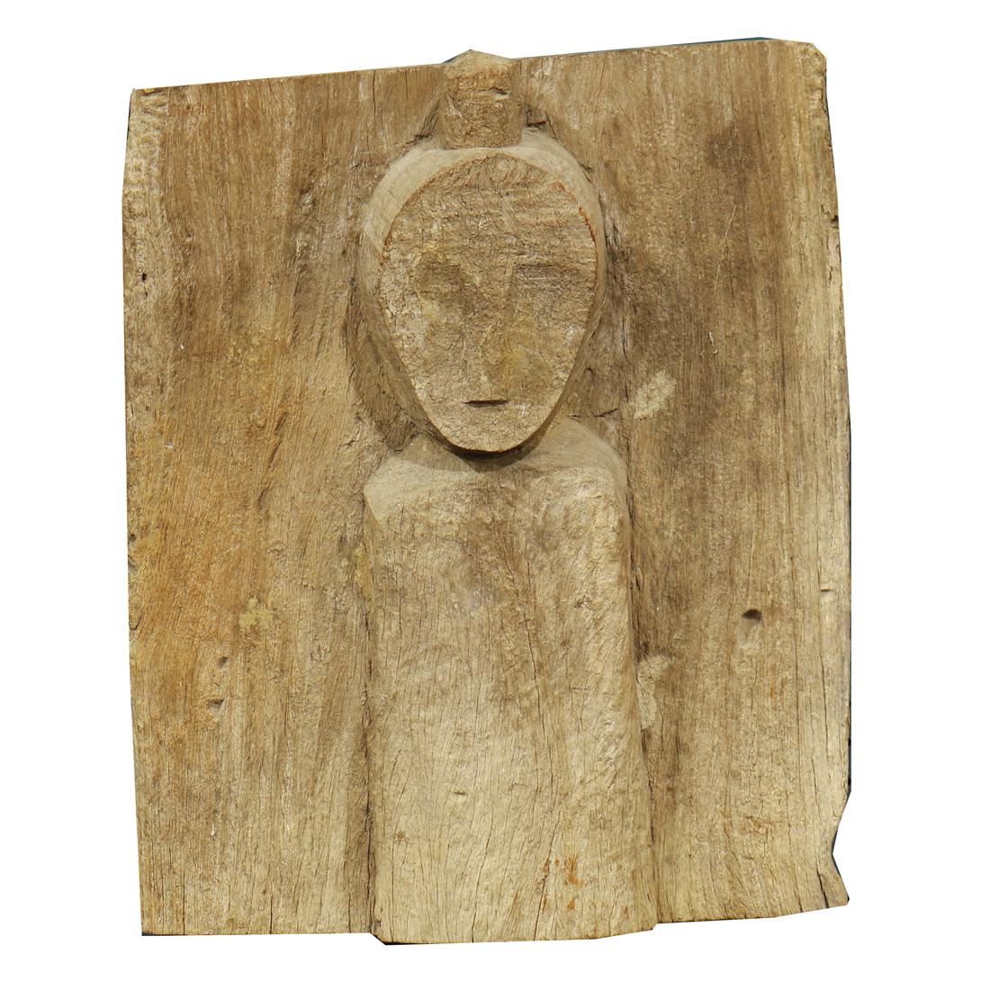 A Toradja granary door with half-length figure (1 of 1)