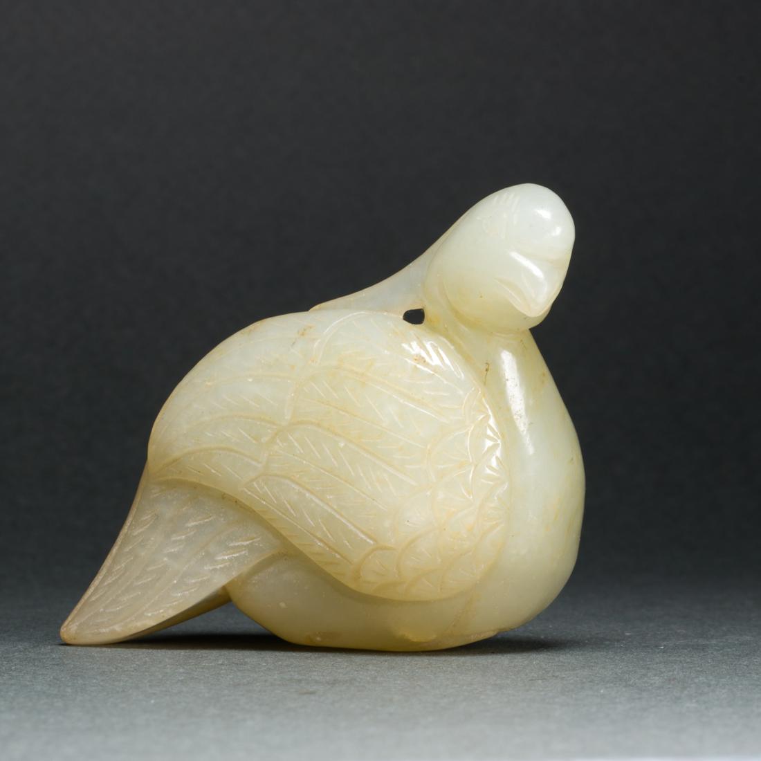 Celadon jade phoenix toggle: Celadon jade phoenix toggle, width: 2.375".