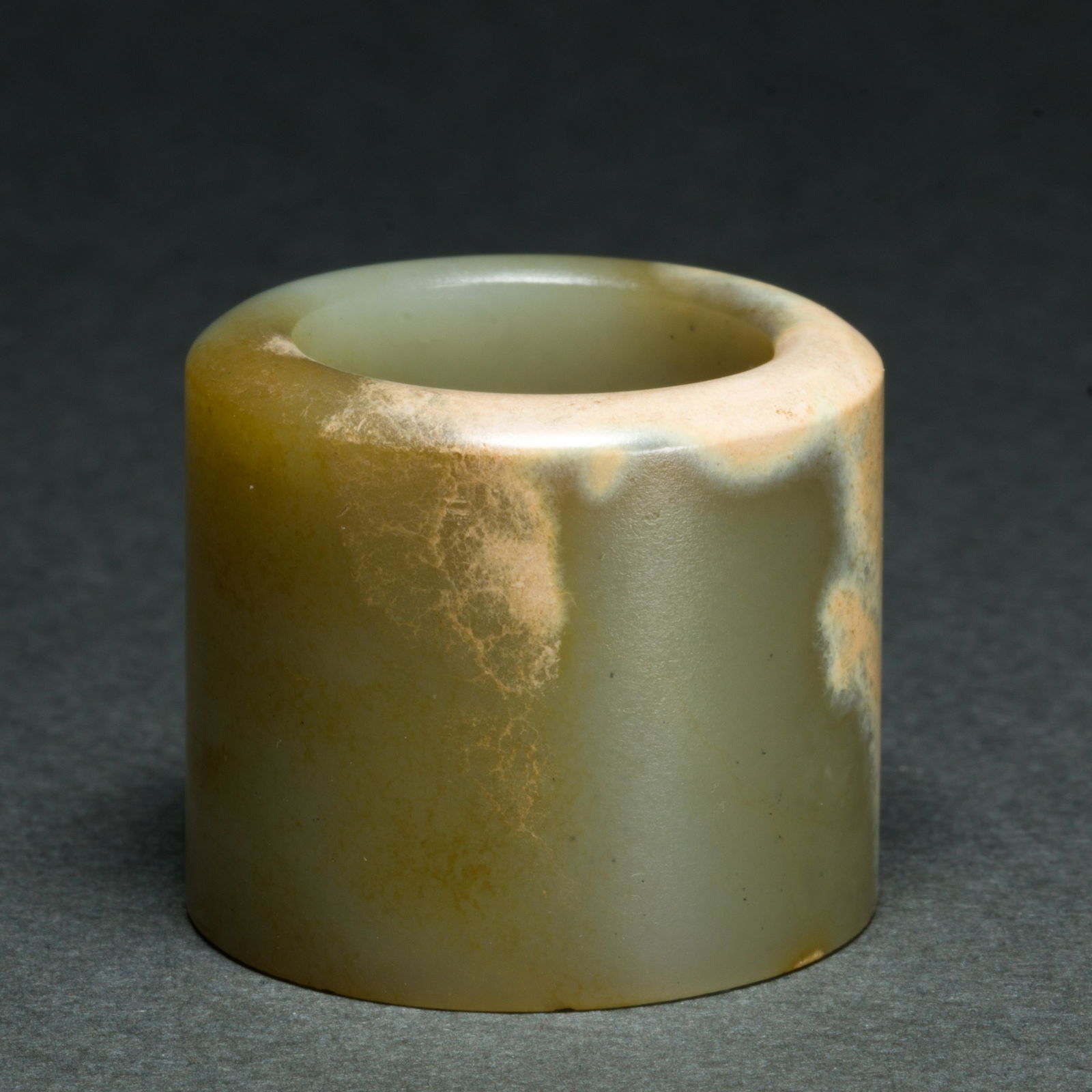 Chinese mottled jade archer's ring (1 of 3)