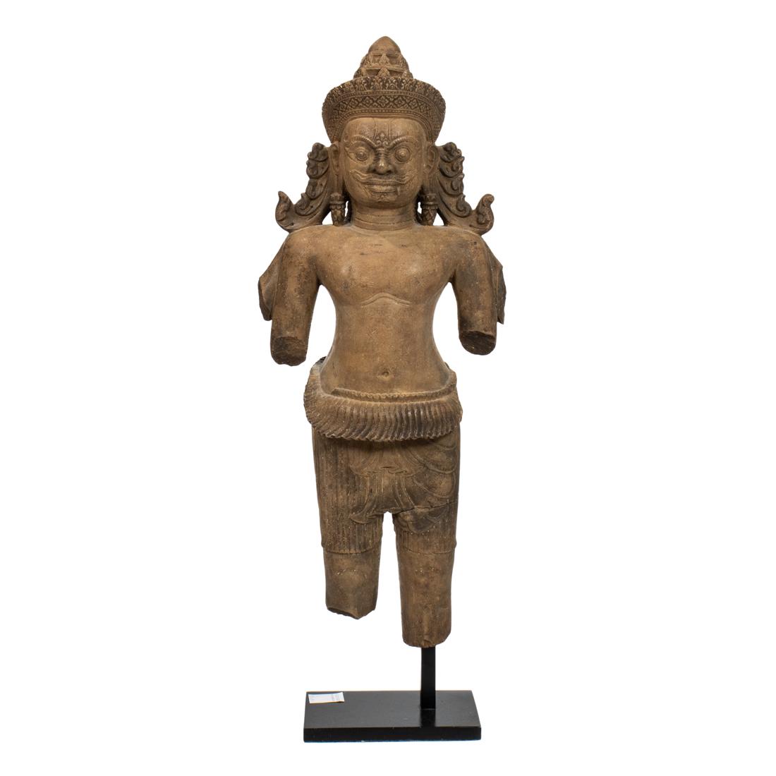 Khmer stone figure of Bhairava (1 of 5)
