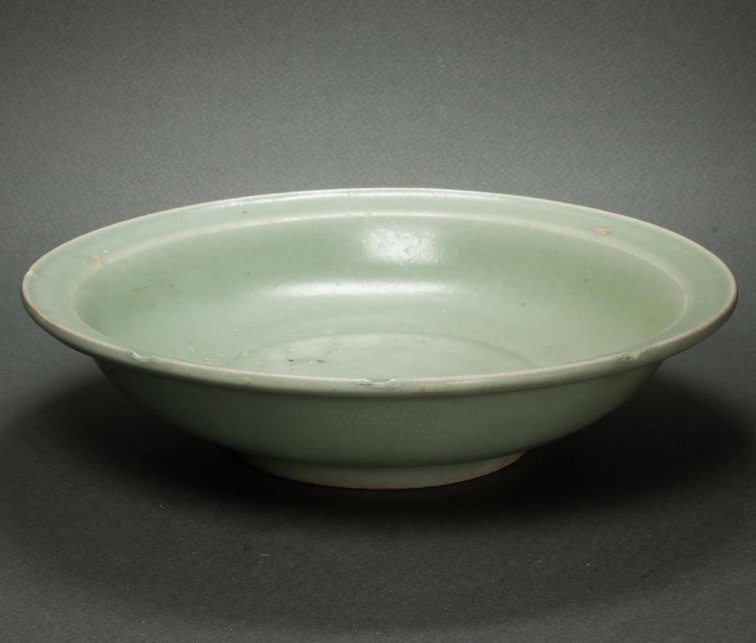 Chinese Longquan celadon dish (1 of 2)