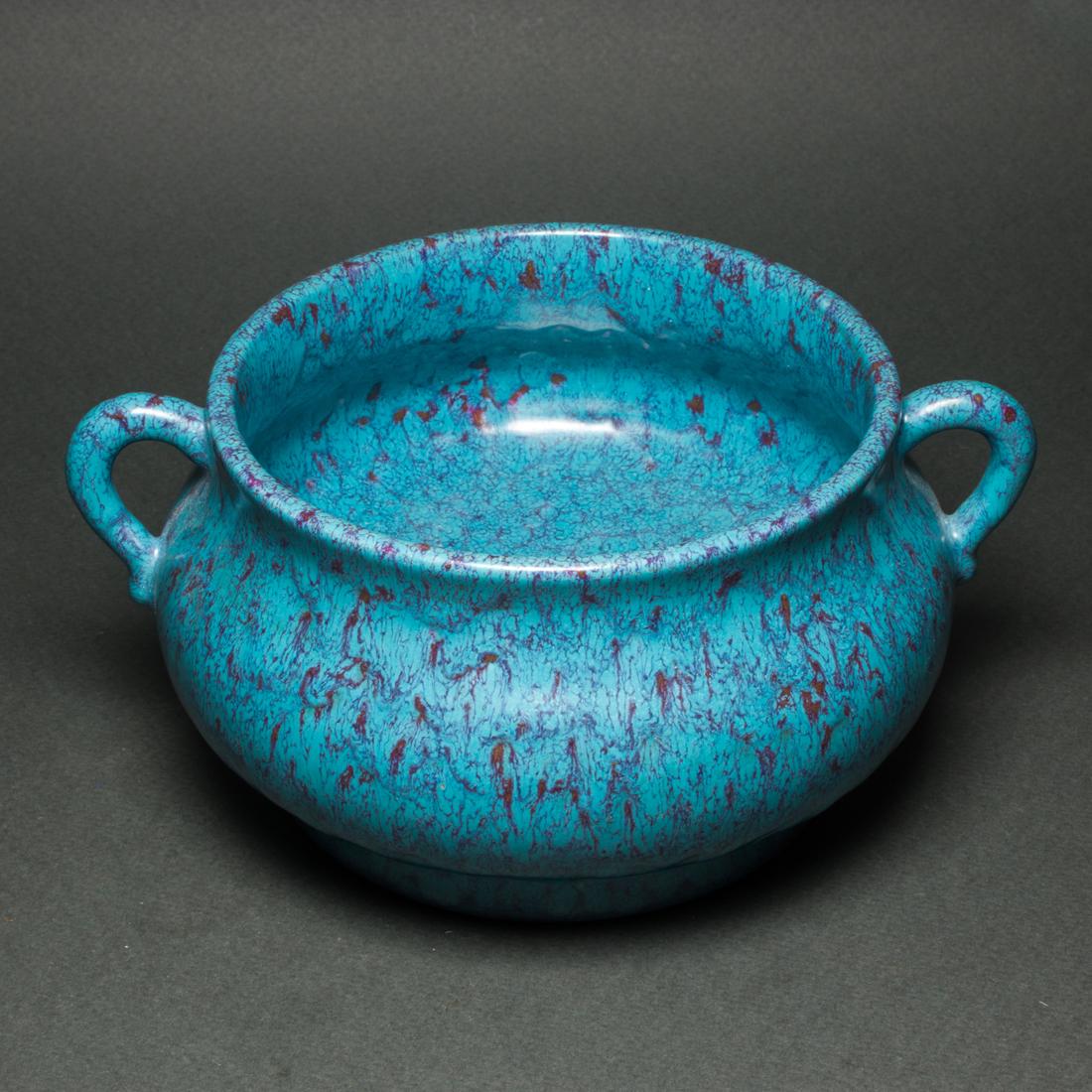 Chinese robin's egg glazed censer (1 of 2)