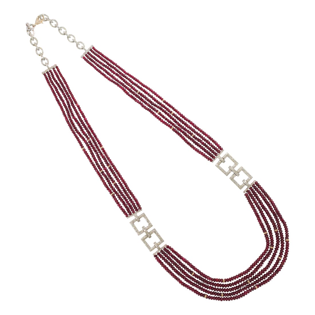 A spinel and diamond necklace (1 of 3)