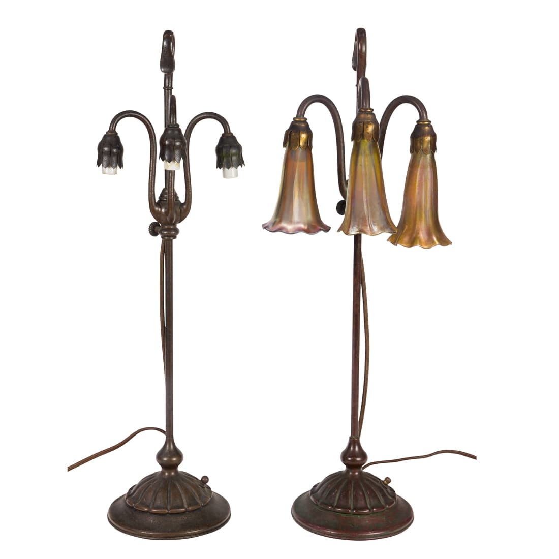 Tiffany Studios, Table Lamps, Pair (1 of 3)