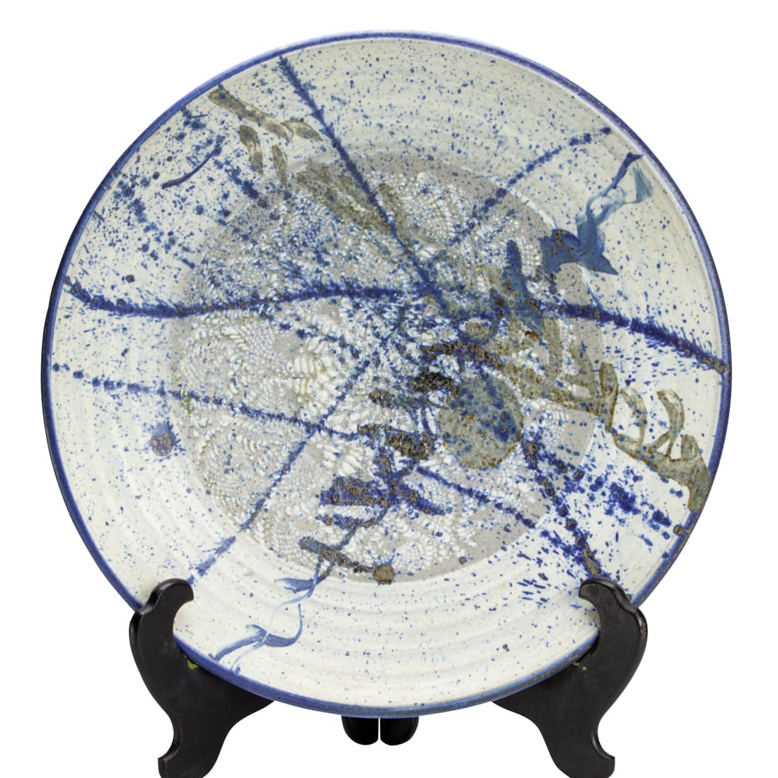 Robert Sperry, Large Charger: Robert Sperry, Large ChargerWashington, USA, circa 1960, glazed stoneware, 16.5"dia.